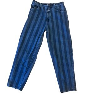 Factorie Men's Relaxed Jeans with Navy Stripes